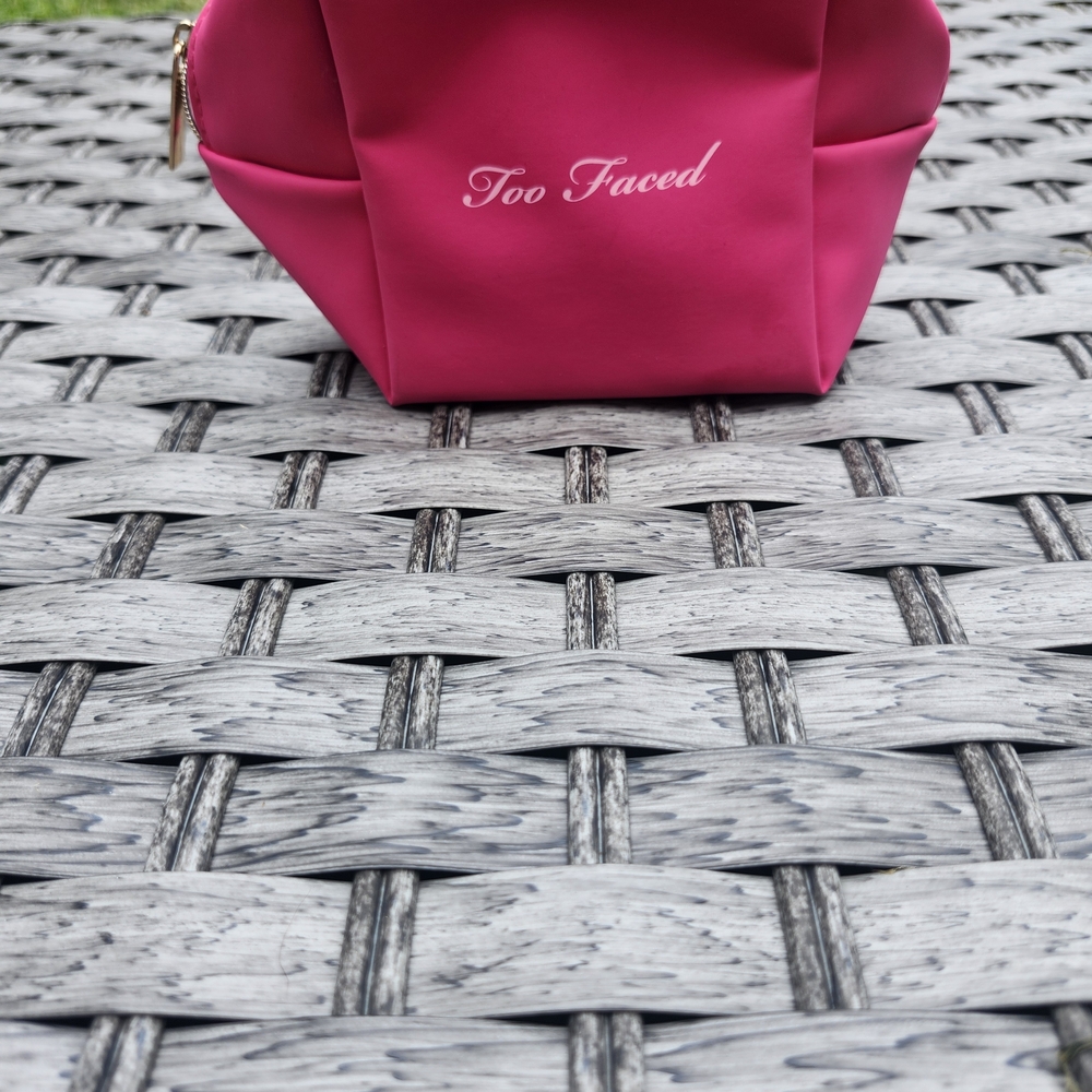 Too Faced Pink Cosmetic Bag